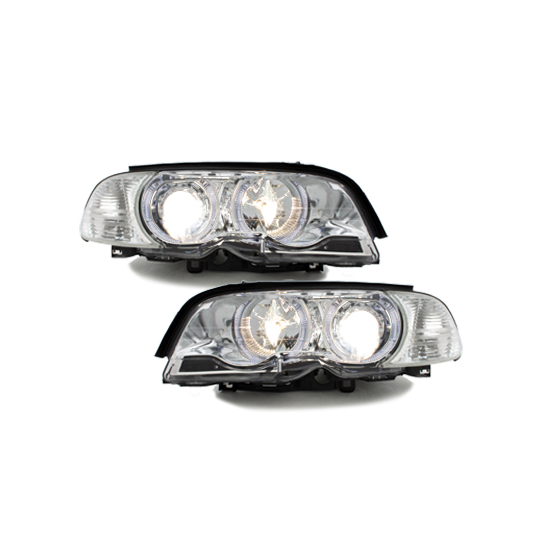 Phares Bmw E Coup Avec Anneaux Lumineux Angel Eyes Chrome