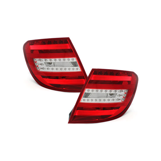 Feux arrière LED Mercedes Benz C Klasse W204 T Modell 06 10 Rouge crys