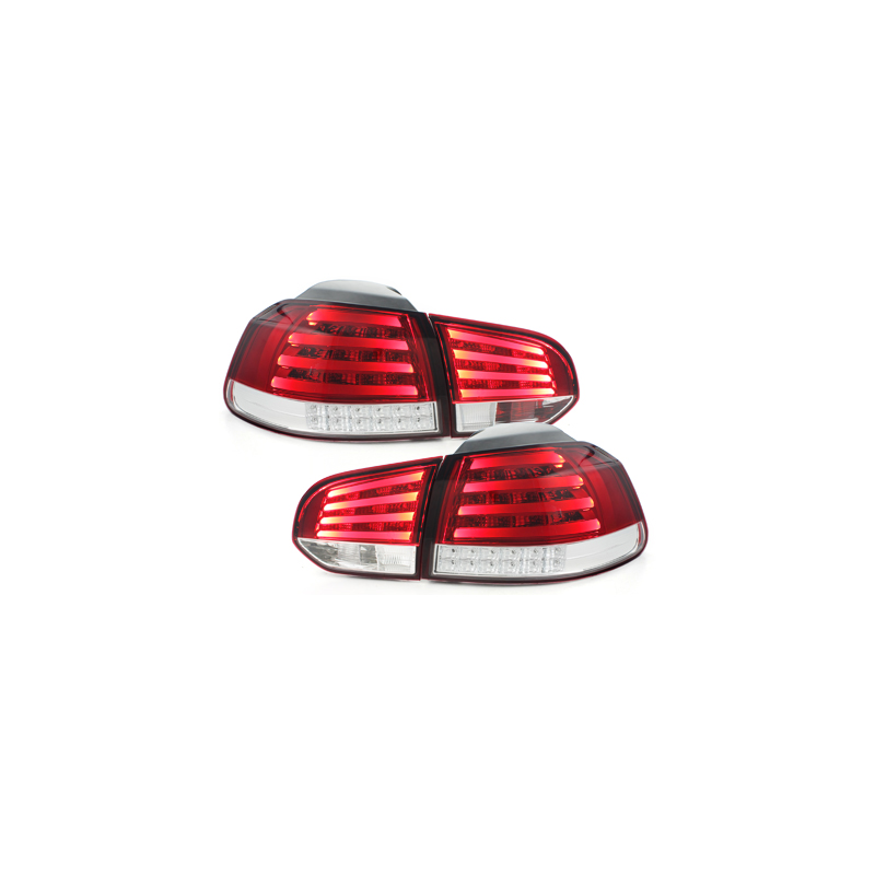 Feux Arri Re Led Vw Golf Vi Rouge Cristal Rv Alrcl