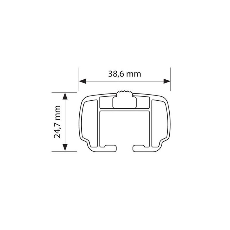 Nordrive Yuro Alu Barres De Toit Pour Vw Golf Sportsvan