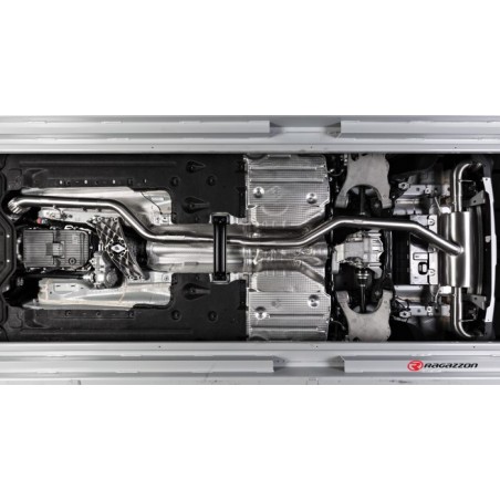 Catalyseur métallique 300cpsi groupe n en inox avec enlèvement du filtre à particules.
Tous les emplacements des sondes d?ori.