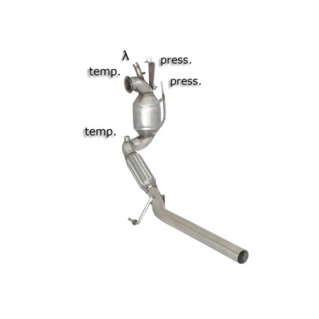 Catalyseur group n + tube remplacement filtre à particules groupe n en inox - mot.CAYB / CAYC (1598cc) Euro5
 
 Reprogrammati.