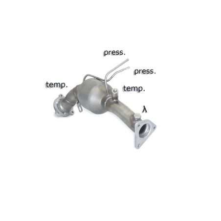 Catalyseur group n + tube remplacement filtre à particules groupe n en inox   
 Seulement par version avec SCR / AdBlue
 Repr.