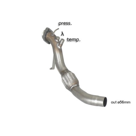 Tube remplacement cat groupe n en inox - mot.204D4 (1995cc) Euro4
 
 Reprogrammation des modules électroniques nécessaire