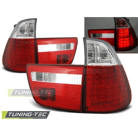 FEUX ARRIÈRE LED ROUGE BLANC pour BMW X5 E53 09.99-10.03