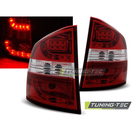 Feux arrière LED rouge blanc pour SKODA OCTAVIA II KOMBI 04-12