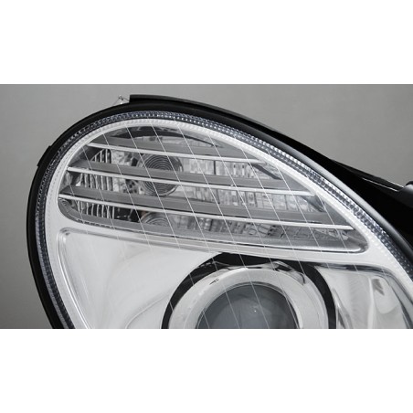 XENON HEADLIGHTS CHROME fits MERCEDES W211 E-KLASA 03.02-04.06