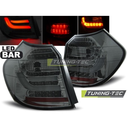 Feux arrière LED BAR fumés compatibles BMW E87 04-08.07