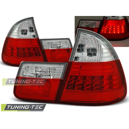 Feux arrière LED rouge blanc pour BMW E46 99-05 Touring