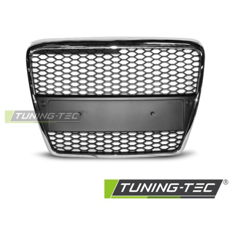 Grille sport chromée pour AUDI A6 (C6) 04.04-08