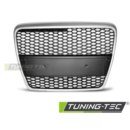 Grille Sport Argent pour AUDI A6 (C6) 04.04-08