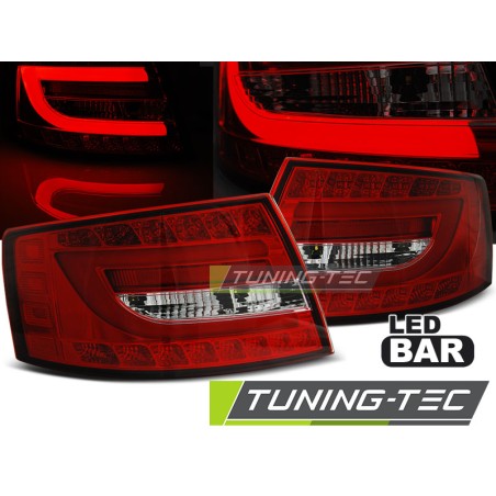 Feux arrière LED rouge blanc pour AUDI A6 C6 berline 04.04-08 6PIN