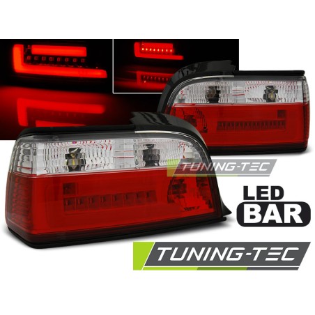 Feux arrière LED BAR rouge blanc pour BMW E36 12.90-08.99 C/C