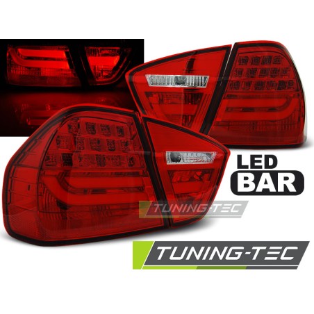 Feux arrière LED BAR rouges compatibles BMW E90 03.05-08.08