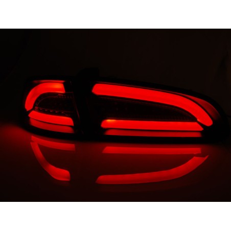 Feux arrière LED BAR rouge fumé pour SEAT IBIZA 04.02-08