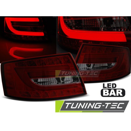 Feux arrière LED rouge fumé pour AUDI A6 C6 berline 04.04-08 6PIN