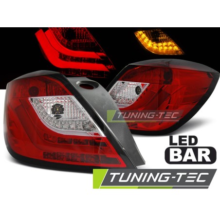 OPEL ASTRA H 03.04-09 3D ROUGE BLANC LED