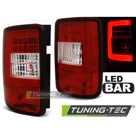 Feux arrière LED BAR rouge blanc pour VW CADDY 03-03.14