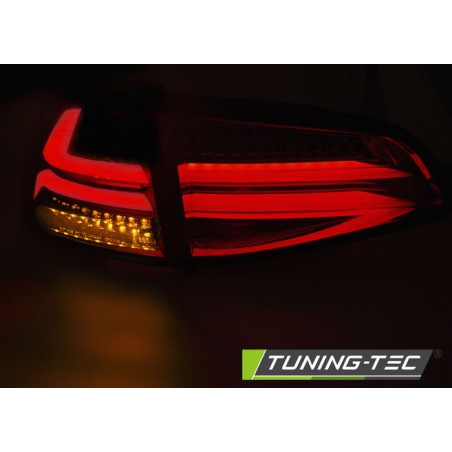 Feux arrière LED BAR rouge fumé pour VW GOLF 7 13-17