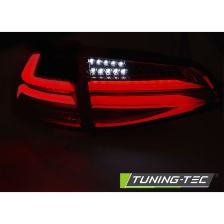 Feux arrière LED BAR rouge fumé pour VW GOLF 7 13-17