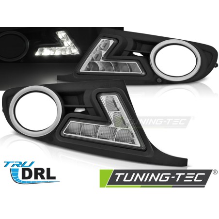 Cadre de feux antibrouillard LED compatible VW Golf 6