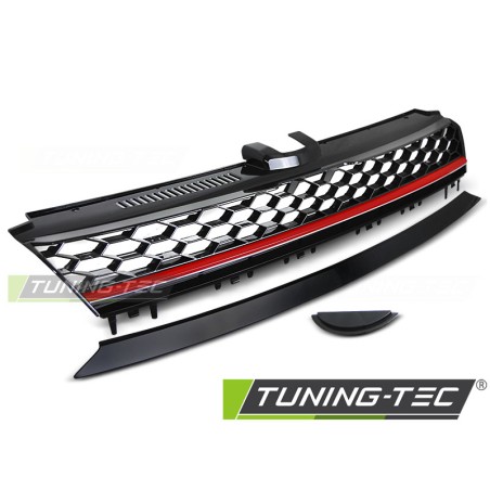 Grille Sport Noir Rouge compatible VW Golf 7 13-17