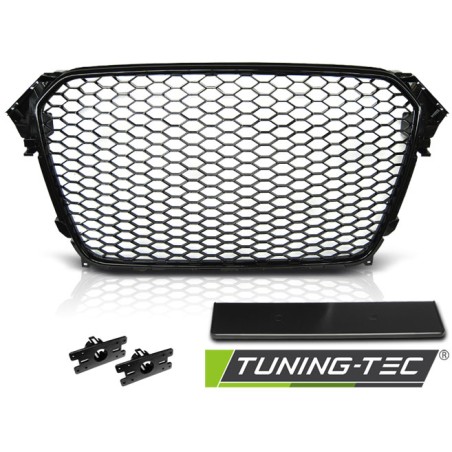 Grille Sport Noir Brillant pour AUDI A4 (B8) 11.11-15