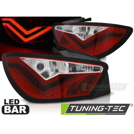 Feux arrière LED BAR rouge blanc pour SEAT IBIZA 6J 3D 06.08-12