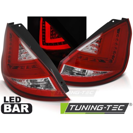 FORD FIESTA MK7 08-12 HB LED BAR ROUGE BLANC