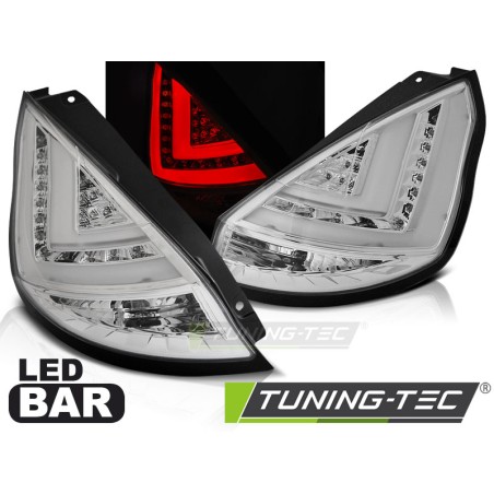 FORD FIESTA MK7 12-16 HB LED BAR CHROME