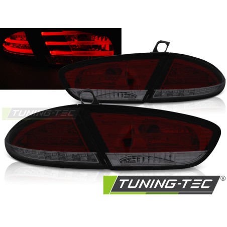 Feux arrière LED rouge fumé pour SEAT LEON 03.09-12