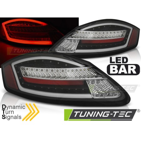 Feux arrière LED noirs séquentiels pour PORSCHE BOXSTER / CAYMAN 987 05-08