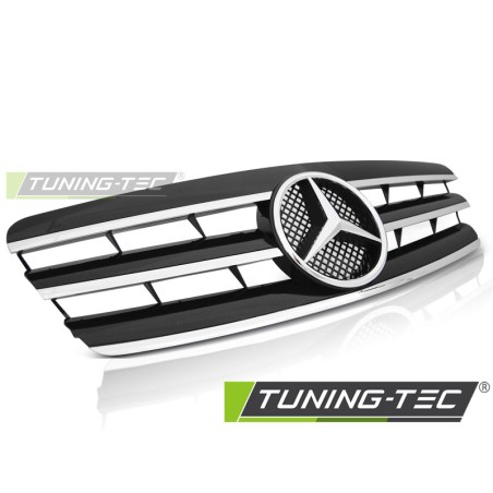 Grille sport noir chrome compatible MERCEDES W203 00-07