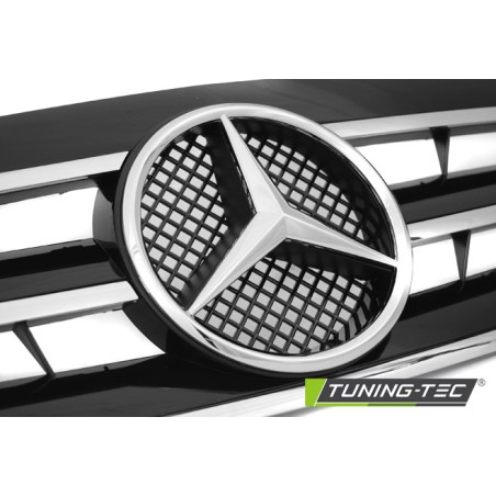 Grille sport noir chrome compatible MERCEDES W203 00-07