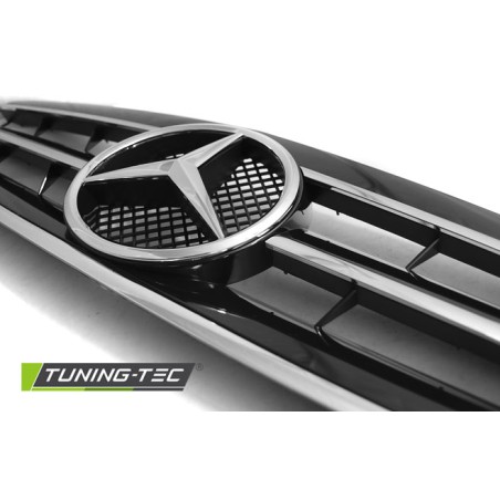 Grille sport noir chrome compatible MERCEDES W203 00-07