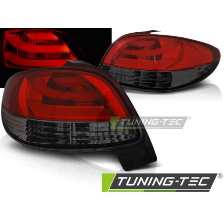 PEUGEOT 206 10.98- LED BAR FUMÉ ROUGE