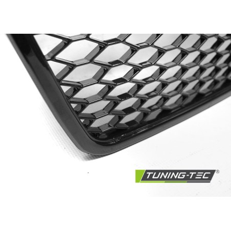 Grille Sport Noir Brillant compatible avec Audi A4 (B7) 11.04-03.08