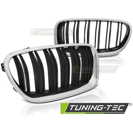 Grille noire chromée look sport compatible BMW F10 / F11 10-16