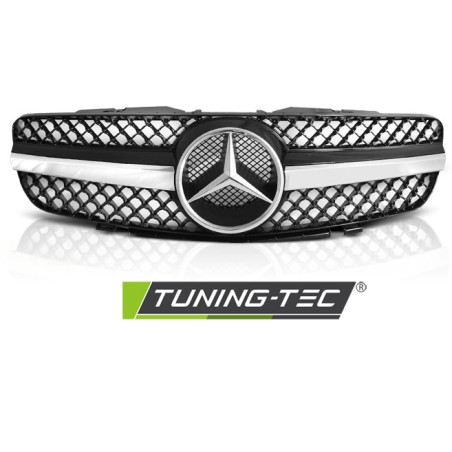 Grille sport noir chrome compatible MERCEDES SL R230 01-06