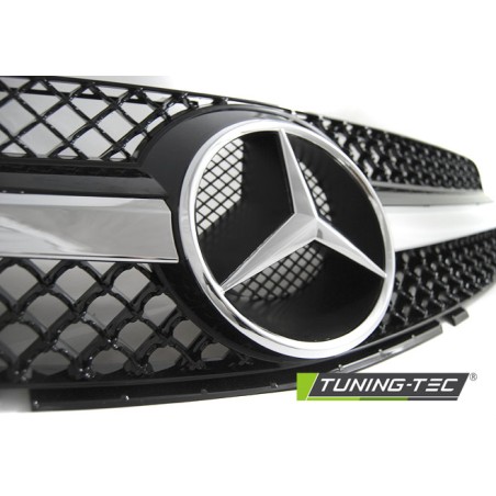 Grille sport noir chrome compatible MERCEDES SL R230 01-06