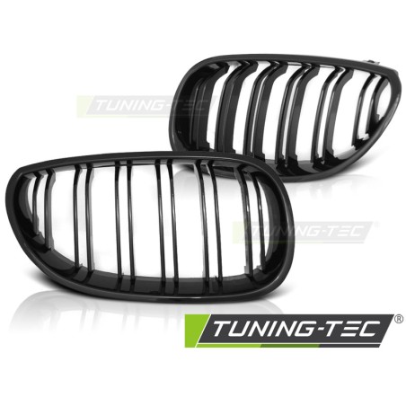 Grille noire brillante double barre look sport compatible BMW E60/E61 07.03-10