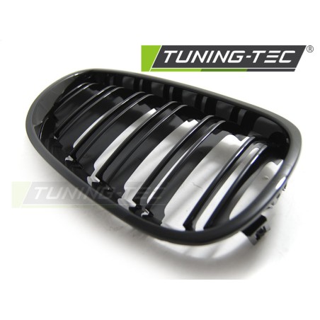 Grille noire brillante double barre look sport compatible BMW E60/E61 07.03-10