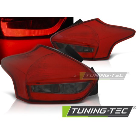 FORD FOCUS 3 15-18 HATCHBACK ROUGE FUMÉ LED