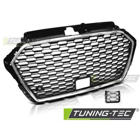 Grille Sport Chrome Noir pour AUDI A3 (8V) 17-