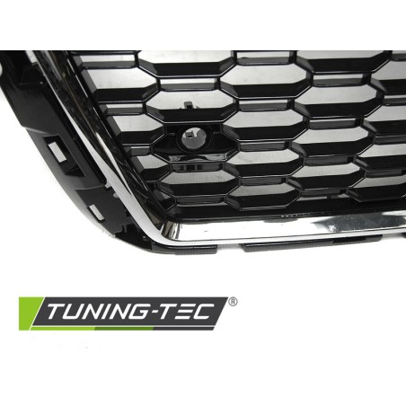 Grille Sport Chrome Noir pour AUDI A3 (8V) 17-