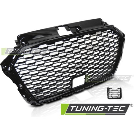 Grille Sport Noir Brillant pour AUDI A3 (8V) 17-