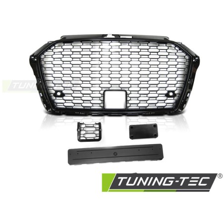 Grille Sport Noir Brillant pour AUDI A3 (8V) 17-