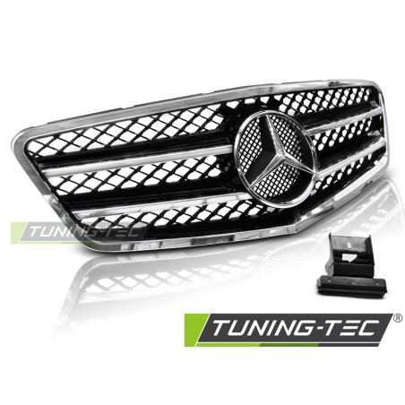 Grille Sport Noir Chrome compatible Mercedes W212 09-13