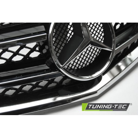 Grille Sport Noir Chrome compatible Mercedes W212 09-13