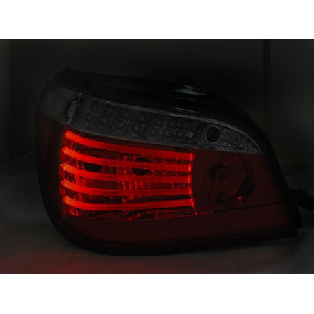 Feux arrière LED rouge blanc séquentiel pour BMW E60 07.03-07